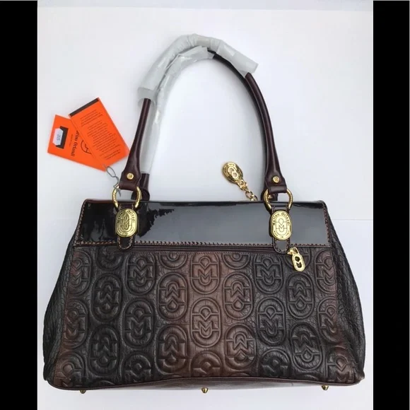 Marino Orlandi Embossed Leather Bag